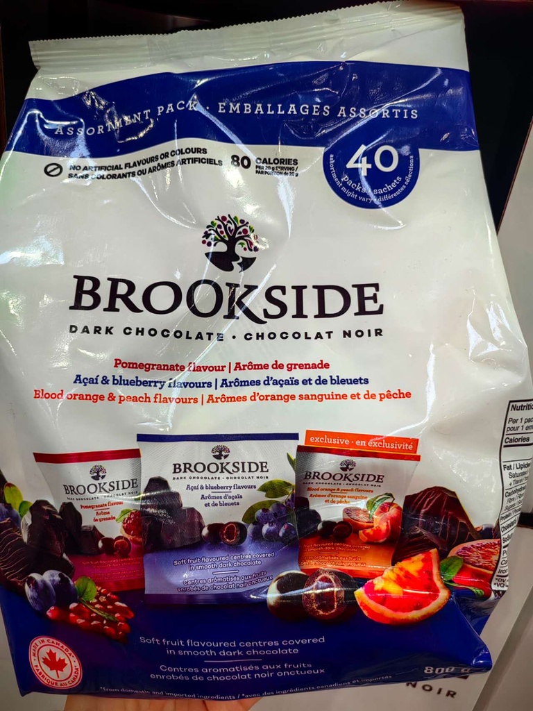 [DG0258] Brookside水果汁夹心巧克力豆40袋 3种口味800g