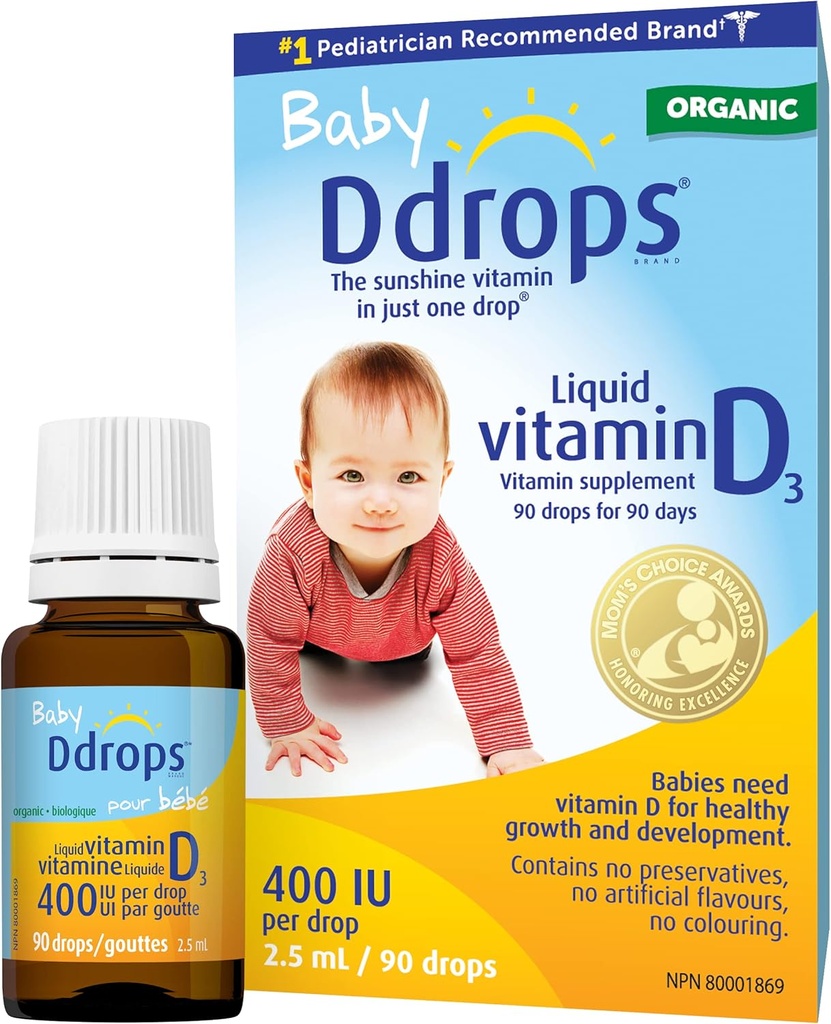 [DG0177] Ddrops 幼童维生素VD3滴剂400IU 60滴 1岁以上