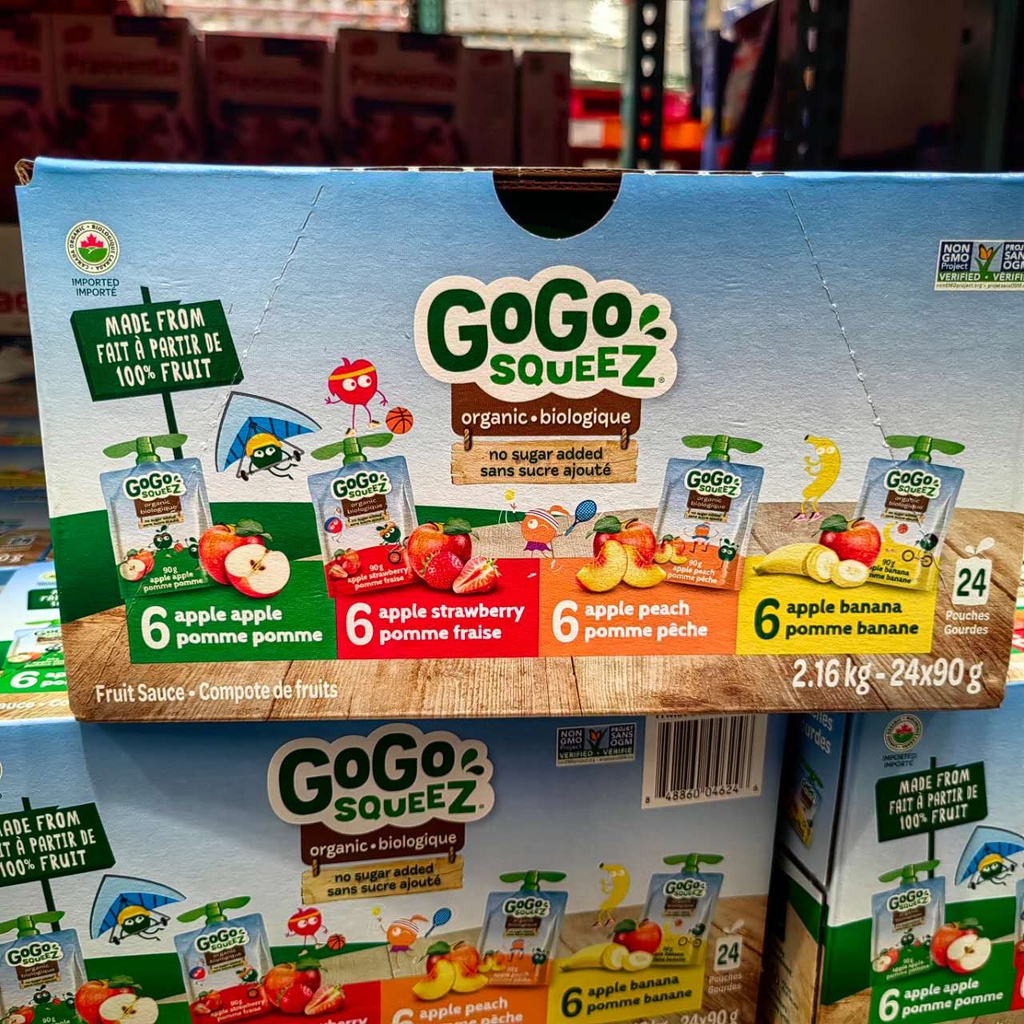 [DG0086] GoGoSqueez有机天然果泥24袋装2.16kg