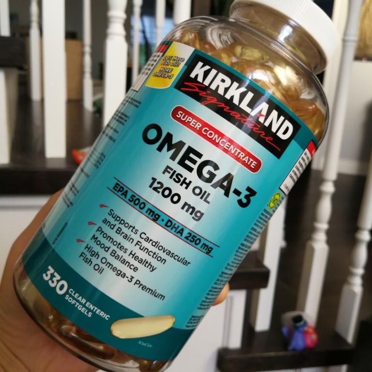 [DG0004] kirkland 浓缩深海鱼油omega-3 fish oil 1200mg 330粒