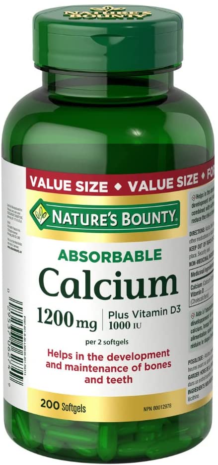 [DG0282] Nature‘s Bounty自然之宝液体钙软胶囊200粒