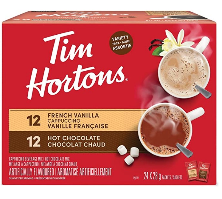 [DG0121] Tim Hortons 热巧+卡布奇诺30袋x28g Packets