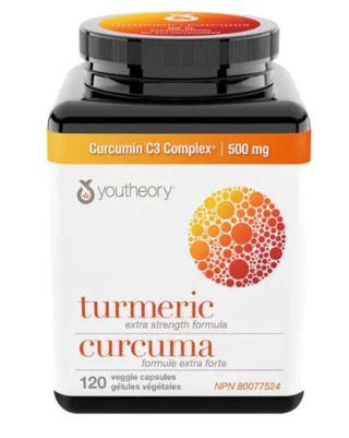 [DG0309] Youtheory Turmeric姜黄素胶囊120粒*2 2瓶装