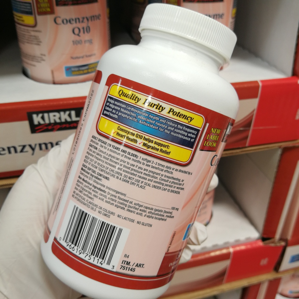 KIRKLAND 柯克兰 辅酶Q10软胶囊100mg 300粒*2瓶装