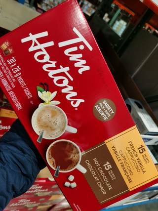 Tim Hortons 热巧+卡布奇诺30袋x28g Packets